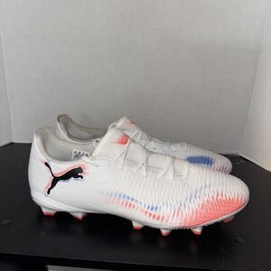 Puma Future 8 Play FG/AG 108602-01 Men's White Pink Football Boots Size 11.5